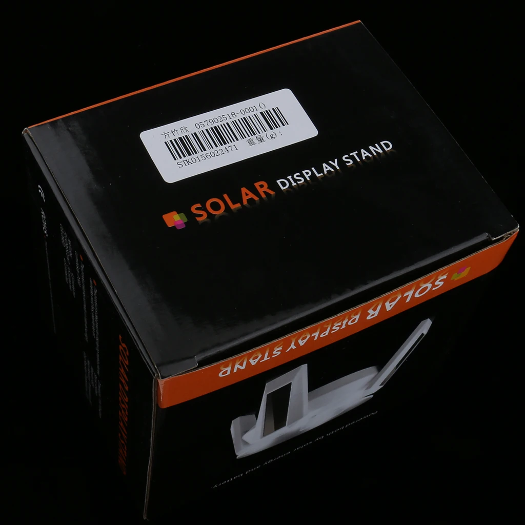 Solar Powered 360 Rotating Phone Jewelry Display Stand Turn Table LED Light Ring Bracelet Watch Stand