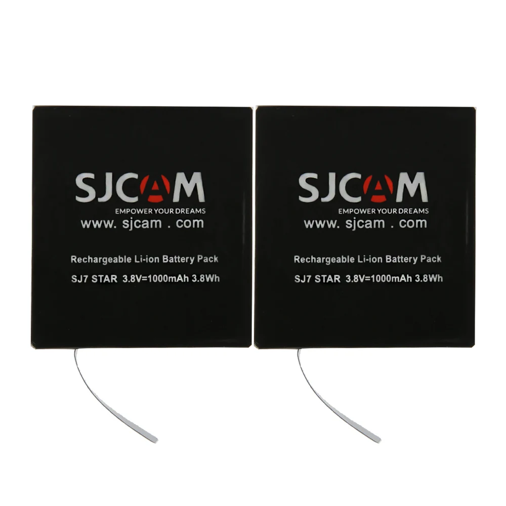 SJCAM Sj7000 батарея двойное зарядное устройство батарея SJ4000 Sj5000 SJ6000 литий-ионная батарея для SJCAM SJ7000 SJ8000 батарея камера батарея - Цвет: 2 battery