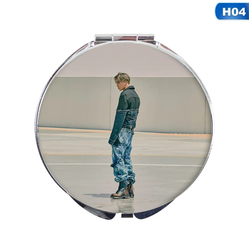 4 Kpop SuperM первый мини-альбом зеркало для макияжа TAEYONG MARK LUCAS BAEKHYUN TEN TAEMIN KAI Mini Mirror Fans коллекция подарок - Цвет: 4