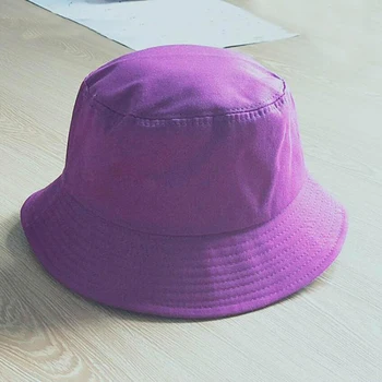 

Candy Color Fisherman Cap Unisex Summer Foldable Bucket Hats 1PC Women Outdoor Sunscreen Fishing Hunting Casual Cotton Sun Caps