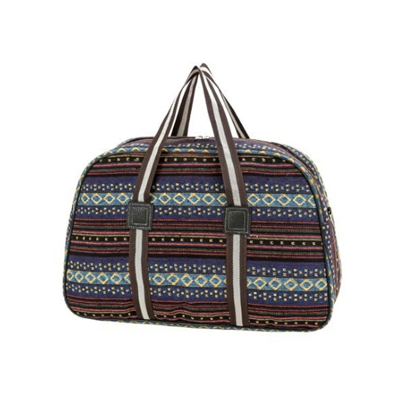 two WOBAG, модный мужской и женский светильник, дорожная сумка, Большая вместительная сумка для хранения, складная дорожная сумка, цветная полоса, на короткое расстояние - Цвет: two