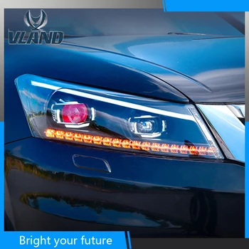

Full Led Head Lamp For Honda Accord 8 Headlights assembly Bi-xenon Lens Projector LED DRL 2008-2012