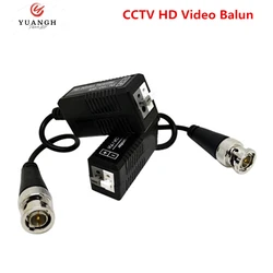 Balun vidéo BNC Cat5 pour caméra de vidéosurveillance, 10 paires torsadées AHD/CVI/TVI, émetteur récepteur passif UTP 