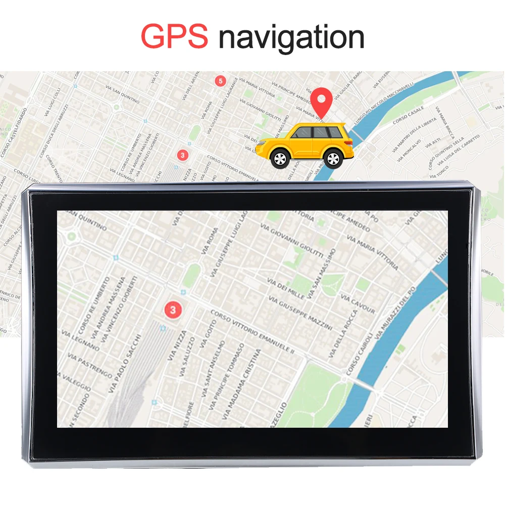 7-дюймовый автомобильный gps навигации FMTouchscreen голосовое оповещение US AU ЕС карта грузовик gps навигаторами