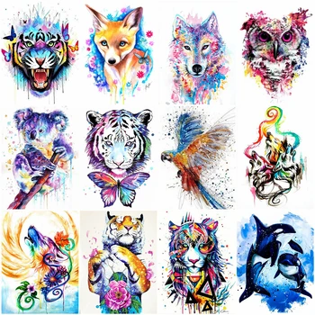 

AZQSD DIY Paint By Number Canvas Painting Animal Acrylic Paint Decoration Coloring By Numbers Tiger Unique Gift For Adults
