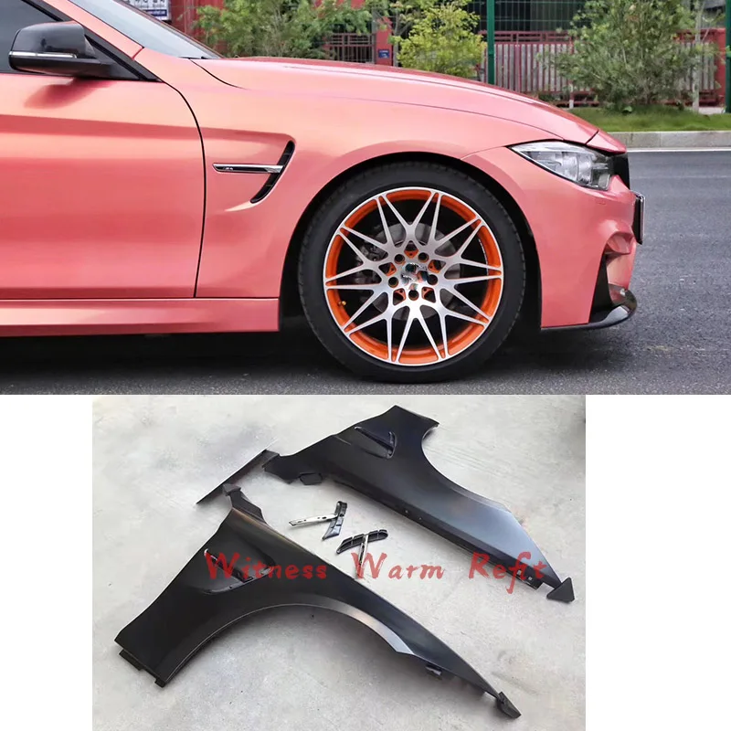 Крылья металлические для BMW 4 серии 13-UP F32 F33 F36 420i 428i 428i 430i 435i 440i модифицированные M4 боковые крылья переднего бампера Крылья металлические для BMW 4 серии 13-UP F32 F33 F36 420i 428i 428i 430i 435i 440i модифицированные M4 боковые крылья переднего бампера