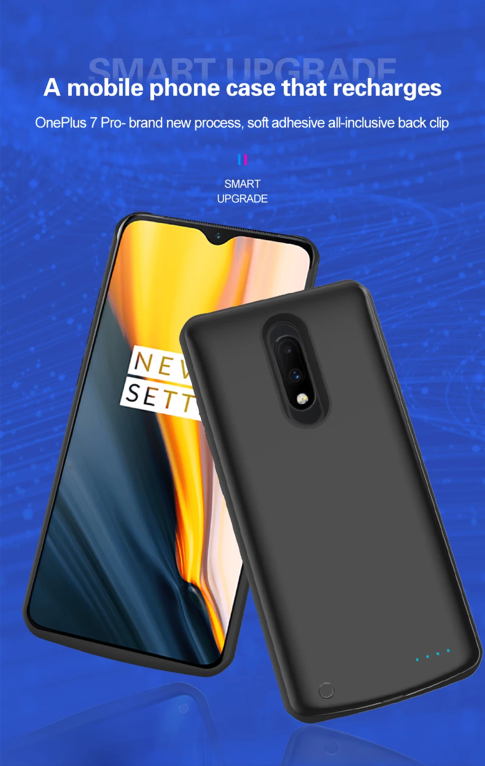 6500 мАч чехол для зарядного устройства для Oneplus 7 ультра-тонкий Специальный Внешний Аккумулятор Чехол для Oneplus 7 Pro Внешний чехол для зарядного устройства