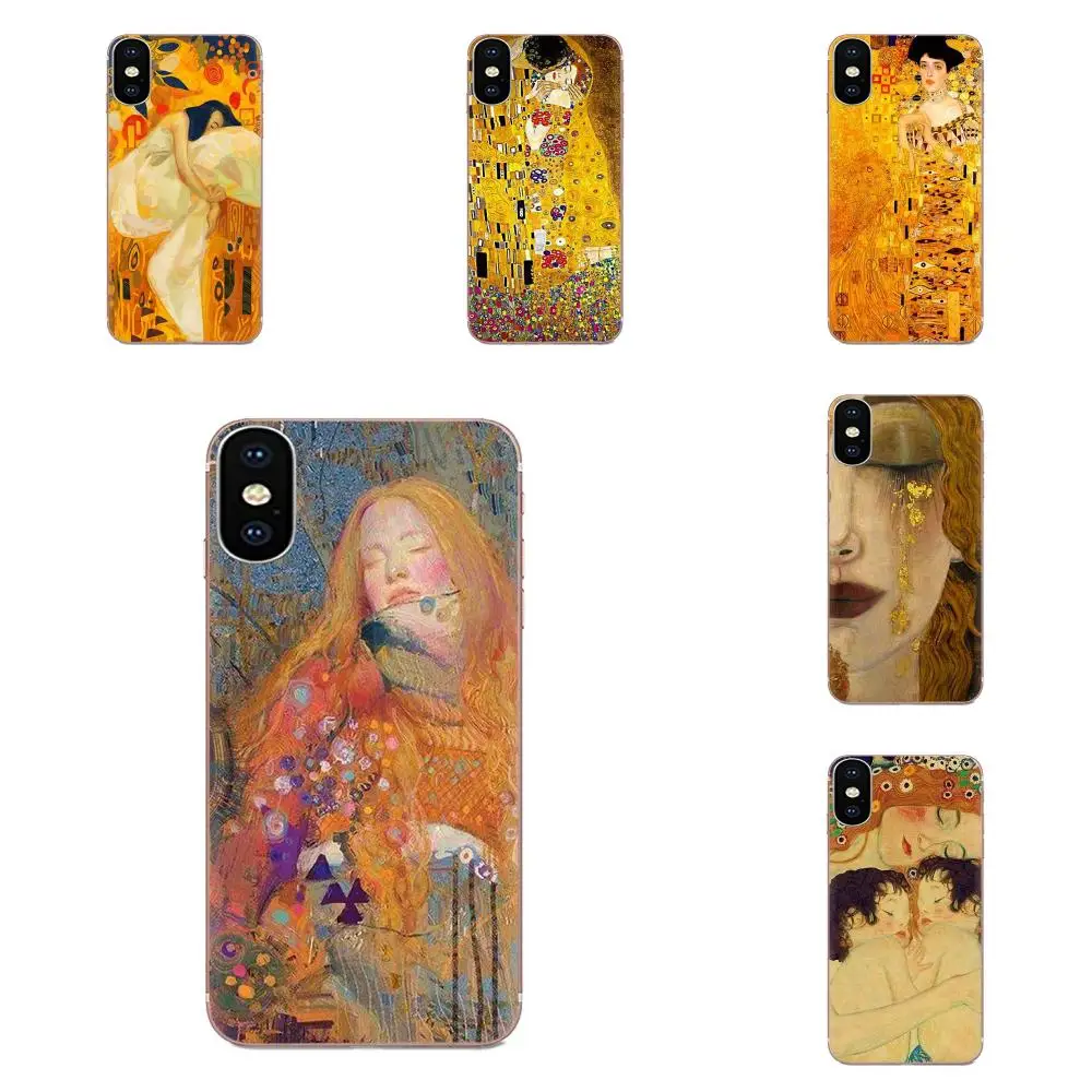 TPU Phone Coque Gustav Klimt For Xiaomi Mi3 Mi4 Mi4C Mi4i Mi5 Mi 5S 5X 6 6X 8 SE Pro Lite A1 Max Mix 2 Note 3 4 | Мобильные телефоны