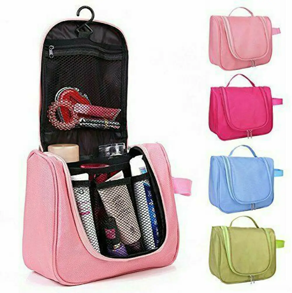 

5 Colors Travel Cosmetic Makeup Bag Toiletry Case Hanging Pouch Wash Organizer Storage Bags Waterproof Handbag