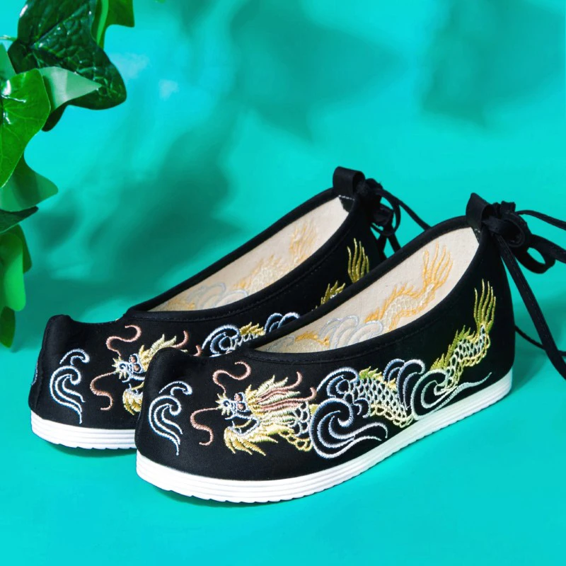 Ancient-Chinese-Traditional-Hanfu-Embroidery-Canvas-Flat-Shoes-Oriental ...