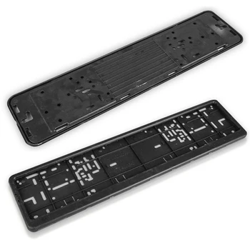 

2pcs/set Car License Plate Frame Metal and Plastic frame Car License Number plate Holder Fit for EU Plate