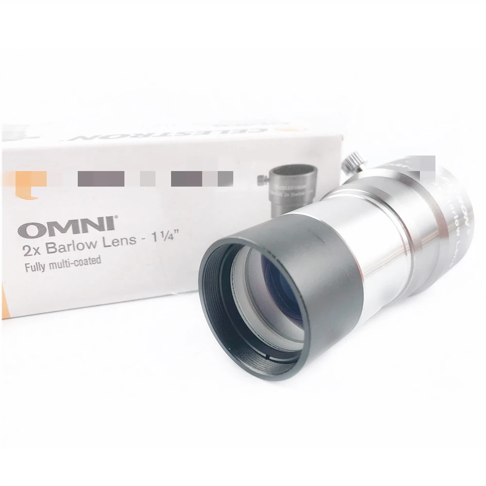 OMNI 2X Barlow Extender Mirror Eyepiece Telescope Accessories Getting Started Professional Genuine