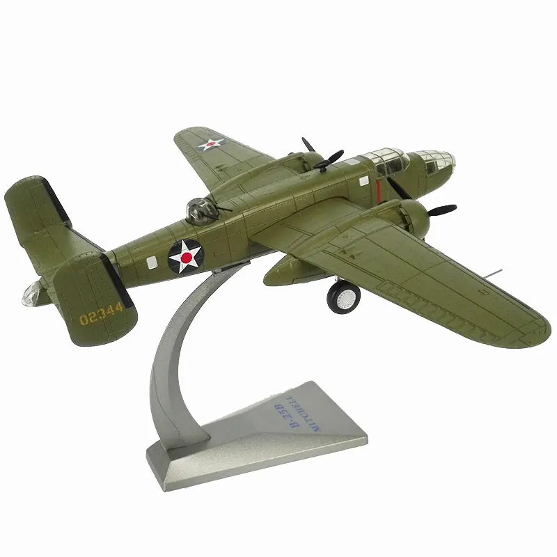 1/72 масштаб сплав бомбер B-25 Митчелл США самолет воздушного флота B25 самолет истребитель детские игрушки Детский подарок для коллекции