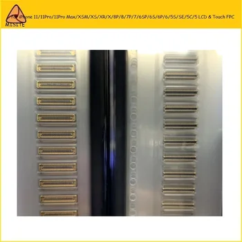 

50Pcs For i Phone 11 Pro XS Max XR X 8 7 6S 6 Plus 5s se 5c 5 8P 7P 6SP 6P XSM LCD Display Assembly FPC Connector motherboard