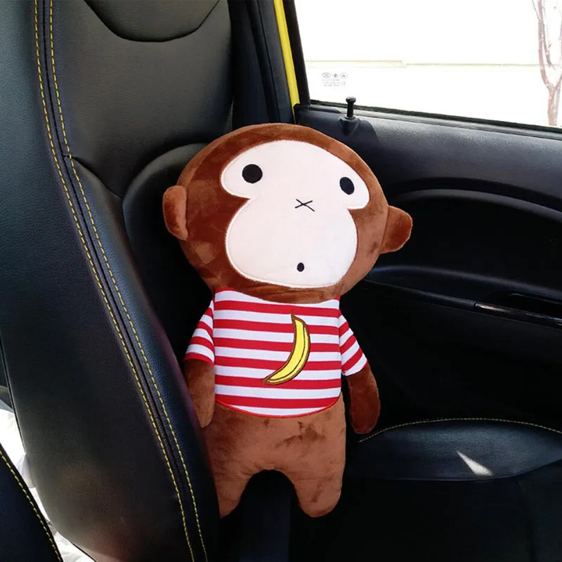 

CDCOTN Children's Cartoon Cute Soft Plush Car Seat Belt Shoulder Pads Cover Auto Seat Belt Strap Lengthening Car Auto Accessorie