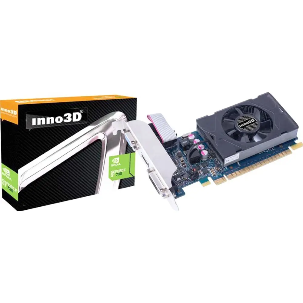 Видеокарта INNO3D nVidia GeForce GT 730 2048MB 5000MHz 64 bit RTL [N730-3SDV-E5BX OEM] | Компьютеры и офис