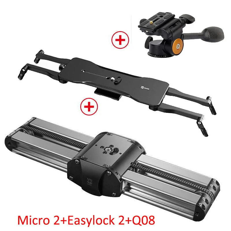Micro2 Easylock2 Q08 Микро 2 камера слайдер мини рельсовая система Видео слайдер для Canon sony Nikon Panasonic DSLR камера Iphone Смартфон ARRI мин - Цвет: Micro2 Easylock2 Q08