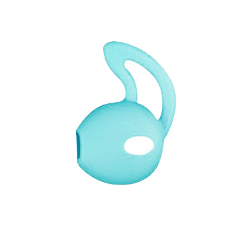 Mint green right Многоцветный для Airpods 2 Bluetooth беспроводная гарнитура Ушная крышка Нескользящие силиконовые наушники-вкладыши анти-потеря силиконовые наушники/один - Цвет: Mint green right