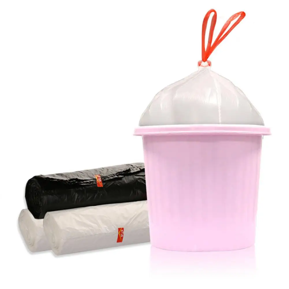 Кухонный мусор мешок Многоцелевой Drawstring мешки для мусора бытовые точки от мусорный ящик урна мусор одноразовый Высокопрочный пластик