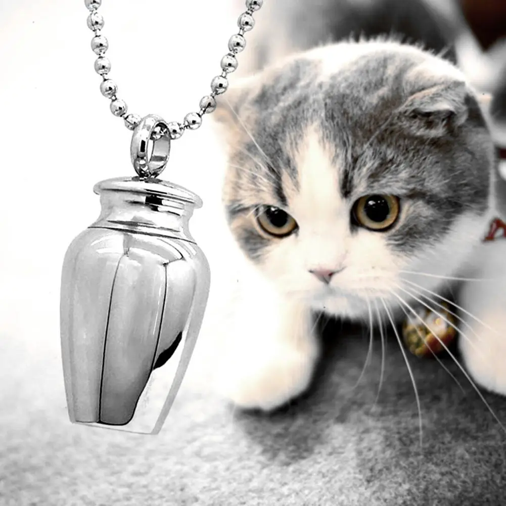 Adeeing Pet Funeral Urns Cremation Jewelry Dog Urn Necklace for Ashes Paw Print | Дом и сад