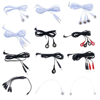 Electric Shock Accessories Head Buckle Line Sex Toys Electro Stimulation Shock Conversion Line Wire Therapy Massager 1