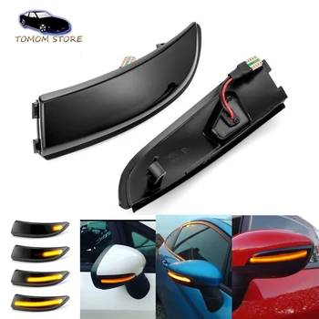 

2pcs Flowing Turn Signal Light LED Side Wing Rearview Mirror Dynamic Indicator Blinker Repeater Light for Ford for Fiesta 08-17