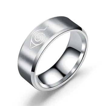 

New men's ring menstudent personality simple lettering little thumb ring fashion trendy titanium creative frosted tail ring
