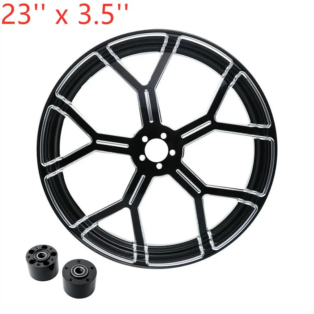 B3 Мотоцикл 1" 21" 2" 26" переднее колесо обод двойной диск W/Hub для Harley Touring 08+ 2008 - Цвет: B3