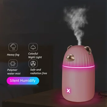 150ミリリットル超音波空気加湿器アロマエッセンシャルオイルディフューザー用usb噴霧器ミストメーカーledナイトランプ