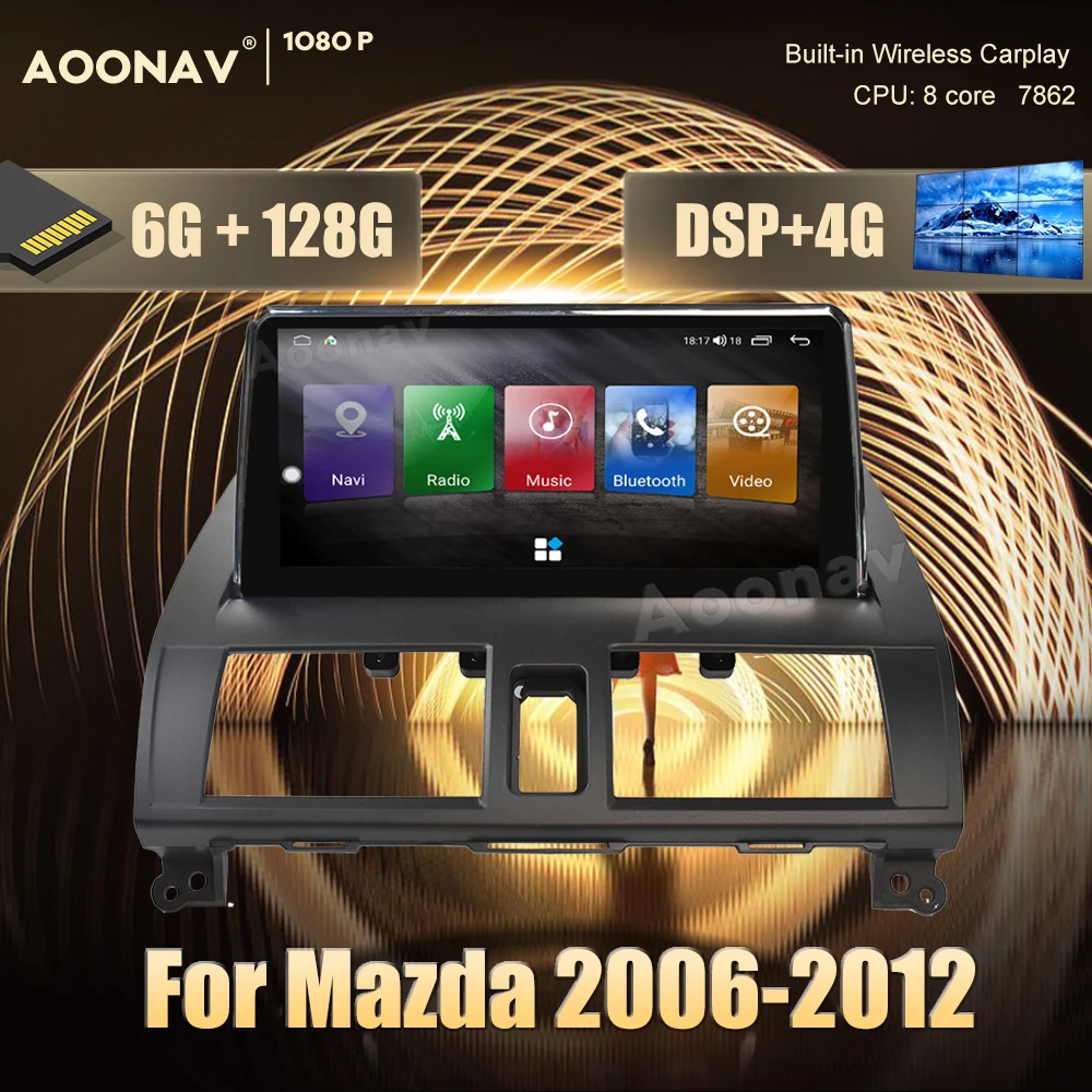 Автомагнитола 2 din Android 10 0 для Mazda 2006-2012 автомагнитола мультимедийная система с