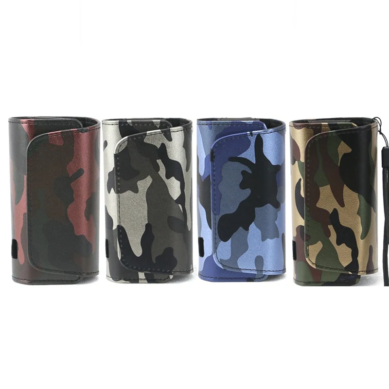 

1PC Camouflage Pattern Travel Portable Carry Case Protective Cover Bag For IQOS 3.0 Bluetooth Speaker Holder Cover Leather Cover