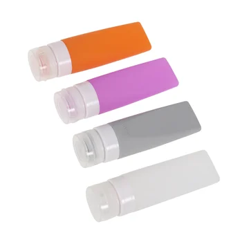 

4CS 60ML Silicone Dispensing Bottle Sub-bottle Travel Set Portable Cosmetic Bottle(Random Color)