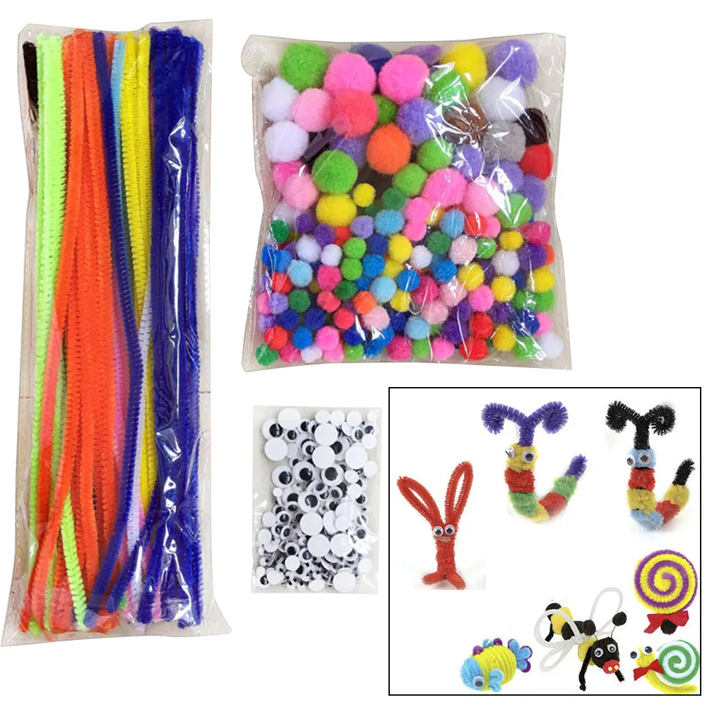 Chenille Stems And Pom Pom For Diy Art Creative Decorations School Projects 500 Pcs Pipe Cleaners Craft In 30 Colors Arts Crafts Kolenik Pipe Cleaners