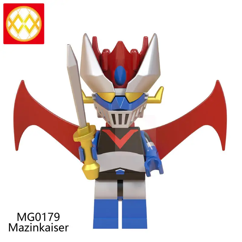 Красный 20 шт. WM6069 механик робот Voltes V лидер Daimos Com-Battler V мазинкайзер зверь король модель строительные блоки игрушки - Цвет: Красный