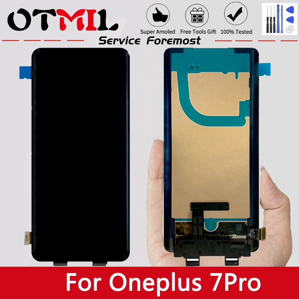 

OTMIL 6.01" LCD For Oneplus 7Pro LCD Display Touch Screen Frame Digitizer Assembly Replacement For Oneplus 7pro Touch LCD