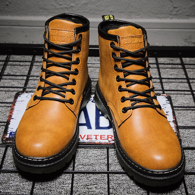 Модные зимние мужские ботинки из хлопка Повседневные Bota Coturnos Masculino Мужские
