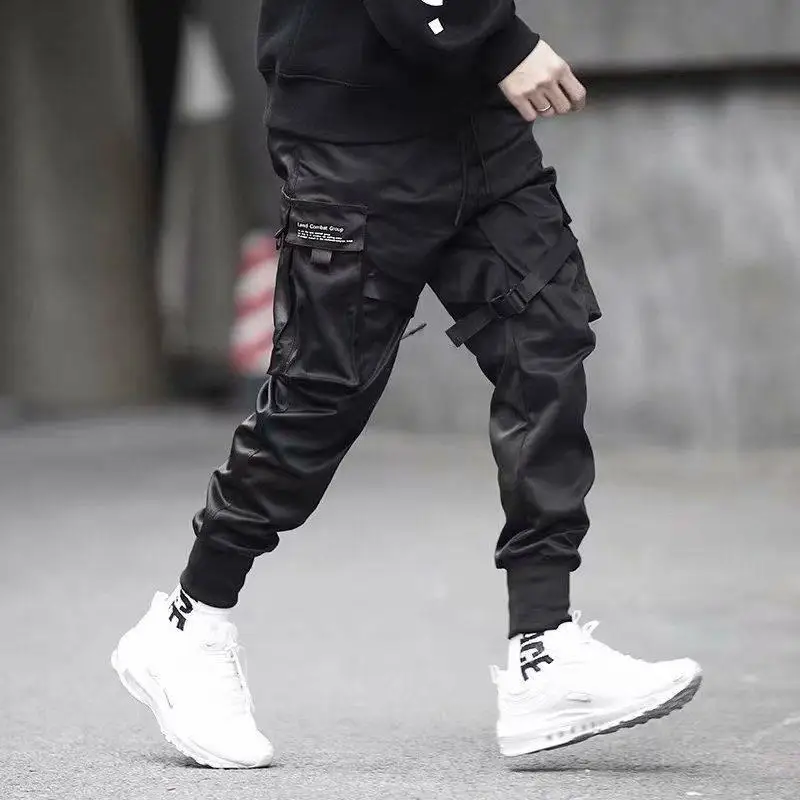 Cargo Pants Men Harajuku Japanese Fashion Jogging Military Techwear Running Streetwear Male Sports Suit Sweatpants Hip Hop Punk cargo jogger pants Cargo Pants