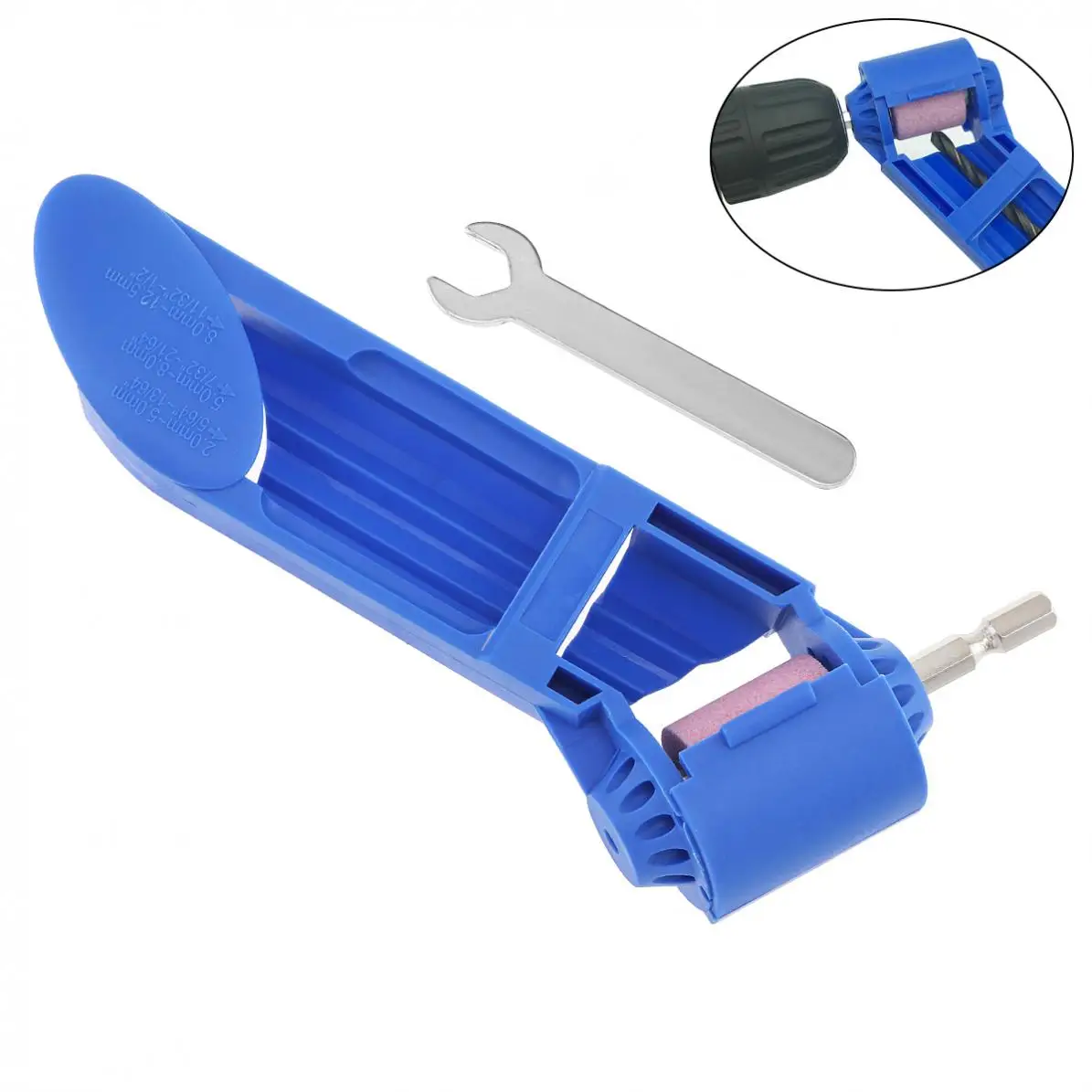 2.0-12.5mm Portable Drill Bit Sharpener Corundum Grinding Wheel Tool Corundum Resisting Drill Polishing Grinder Wheel Tool 2 12 5mm drill bit sharpener portable drill bit grinder corundum wheel grinding tool for drill polishing hand drill sharpening tool powered tool parts