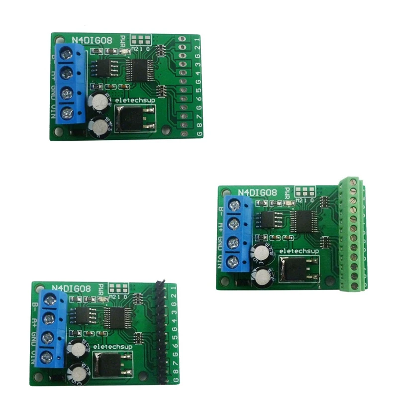 8Ch вход/выход цифровой переключатель TTL Lv ttl CMOS RS485 модуль управления IO Modbus Rtu плата