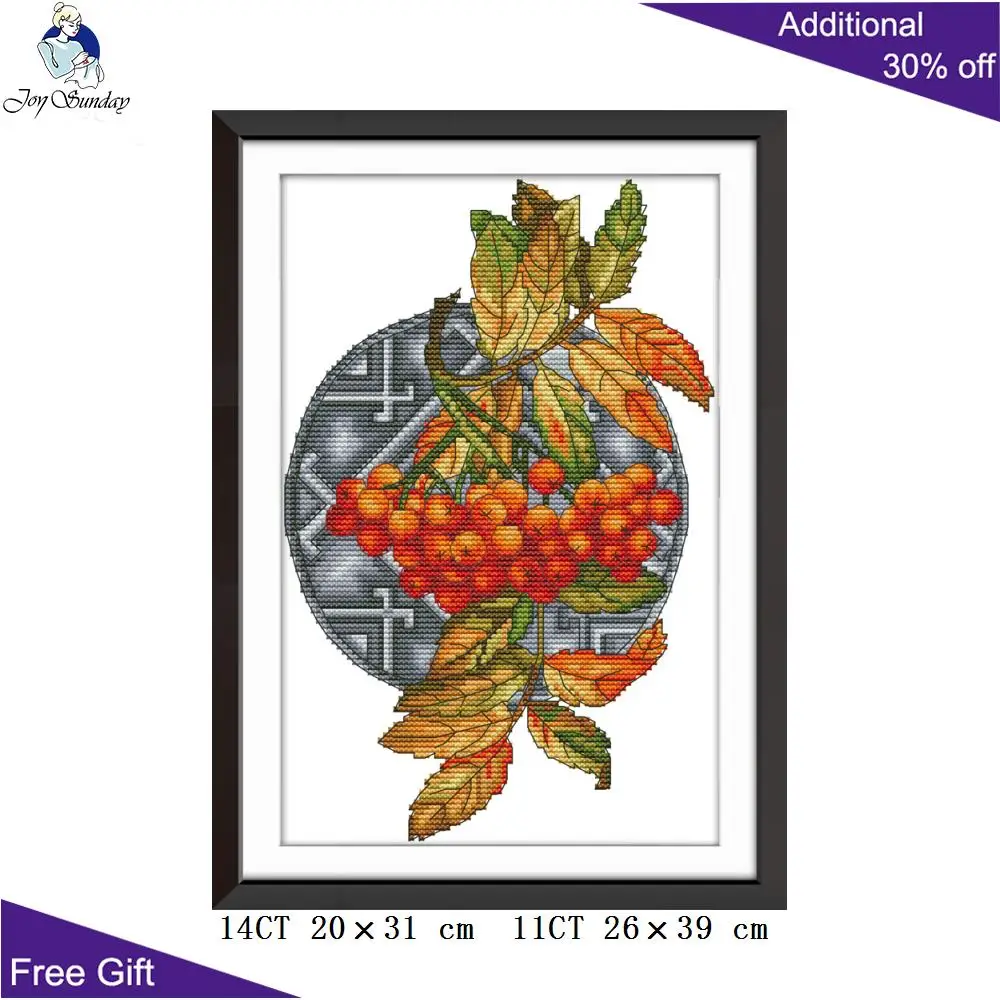Набор для вышивки крестиком Joy Sunday Berry J468 14CT 11CT набор домашнего декора с счетным и
