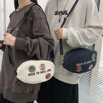 

Women Hip-hop Ins Street Bag Japanese Cartoon Women's Crossbody Bag Fashion Brand Small Shoulder Bag Luxury Ladies Bookbag 2020