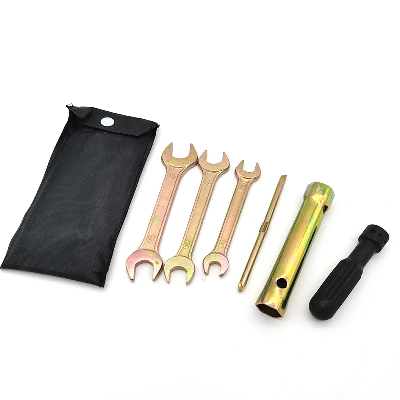 

Motorcycle Spark Plug Spanner Wrench Socket Tool Kit with storage pocket For Honda Kawasaki