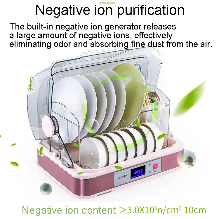 Hanze 28L чайный набор Посуда дезинфекционный шкаф lcd УФ анион стерилизатор электронная сушилка для посуды Бытовая маленькая эстерилизатор УФ