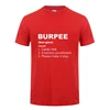 Office Burpee Definition T Shirt Funny Birthday Gift For Men Streetwear Loose Cotton T-Shirt Crossfit Workout  Clothing ► Photo 3/6