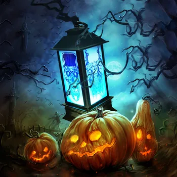 

Halloween Atmospheres Decorative Props Plastic Glowing Night Lighthouses Candlestick Decoration For Home