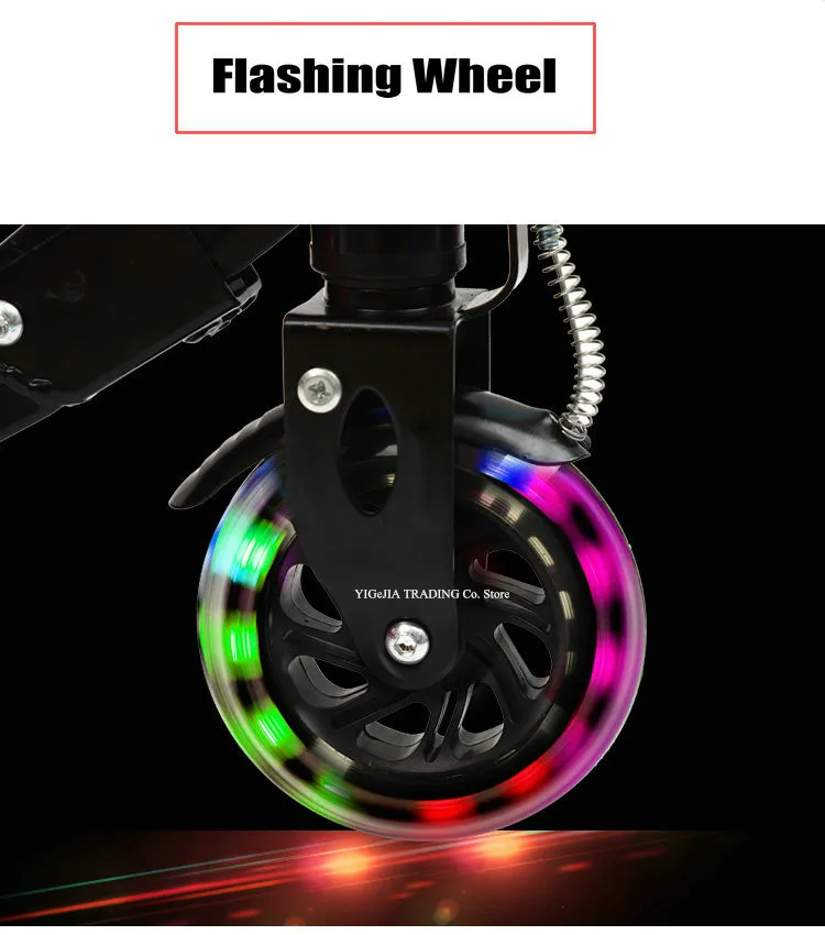 New Arrival Portable Kids Pedal Scooter With Seat Can Sit And Ride Foldable 3-Wheeled Stepper Scooter For 4-12 Years Old Kids