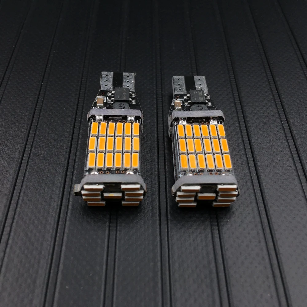 Светодиодный фонарь для парковки 2 шт. T15 W16W 45 SMD 4014 921 912 12 в пост. Тока красный белый