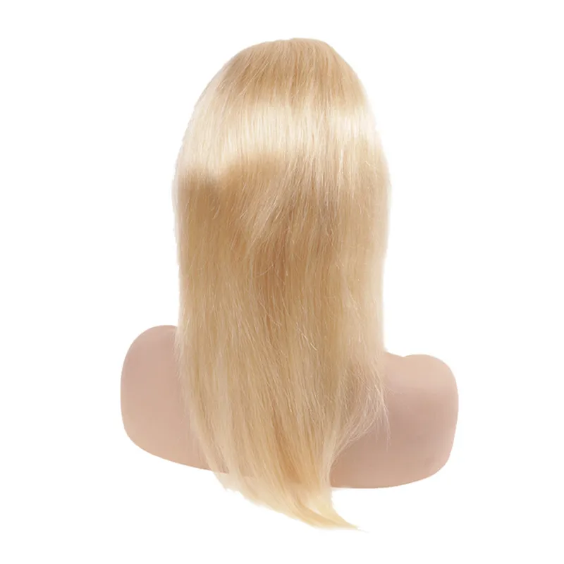 TD Blonde 613 color Full Lace Wigs 150% Density Silky Straight Human Hair Wig High Ratio 12”-24" Remy Pre pluck Swiss Lace Wig