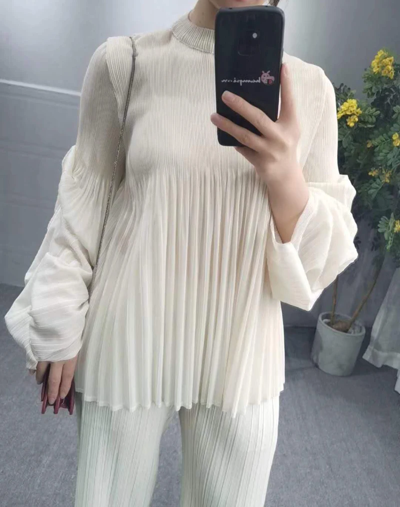 LANMREM 2020 New Fashion Pleated Irregular