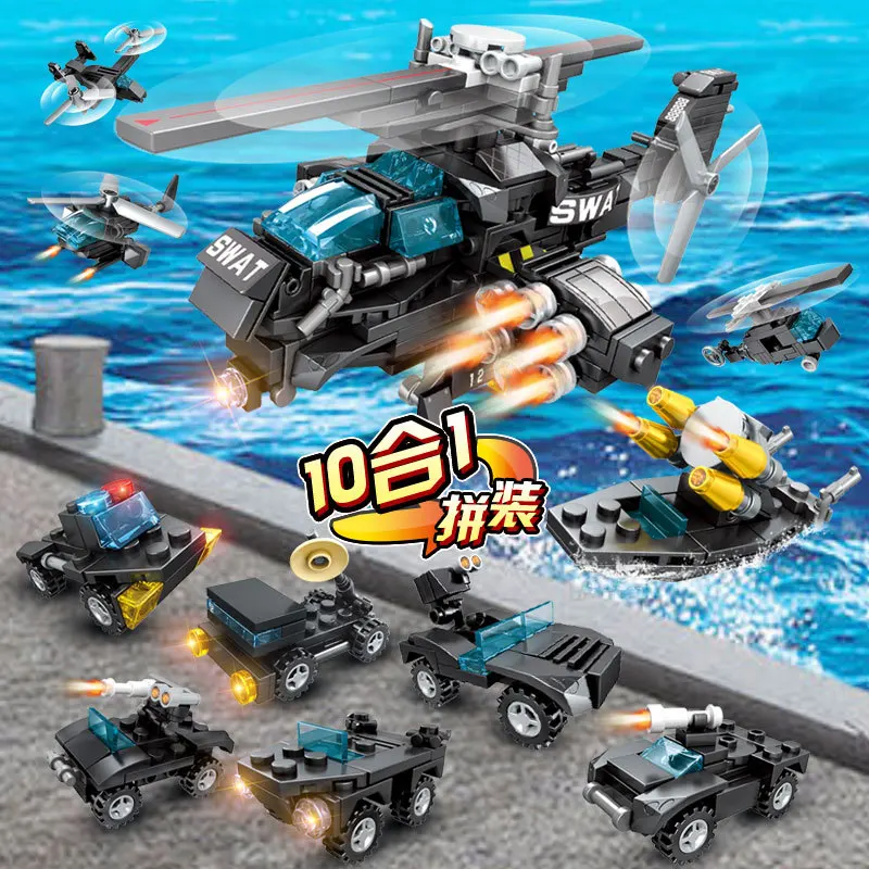 

Micro for Small Particles Inserted Building Blocks in Bulk Education Institution Early Education DIY Toy Assembled Helicopter Bo